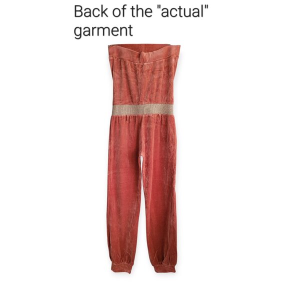 Baby Phat Vintage Y2K Velour Strapless Pantsuit M - Picture 3 of 12